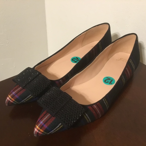 J. Crew Shoes - ⏩⏩SPECIAL!!!!! J Crew Plaid  Pointy Toe Flats⏪⏪